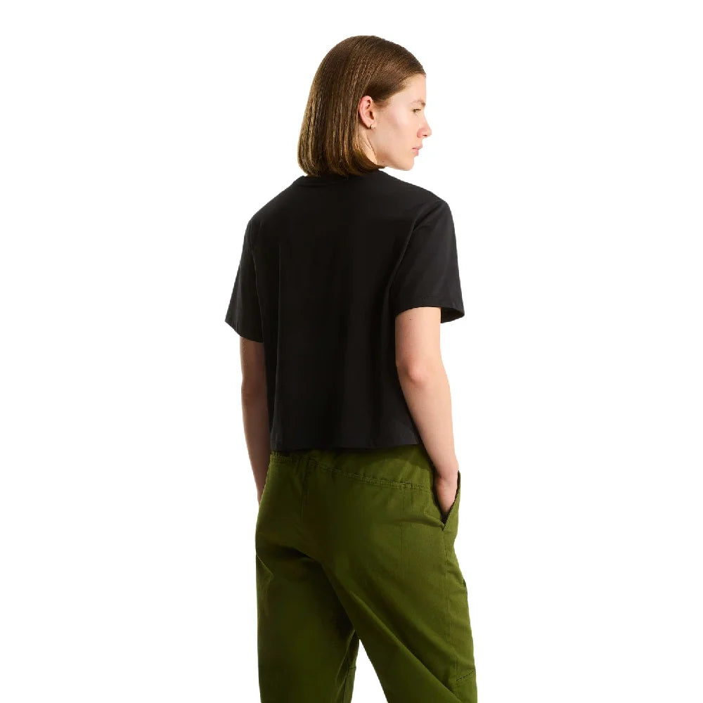 NORTH FACE Evolution Simple Dome Crop Relaxed T-Shirt Black NF0A8FDHJK31