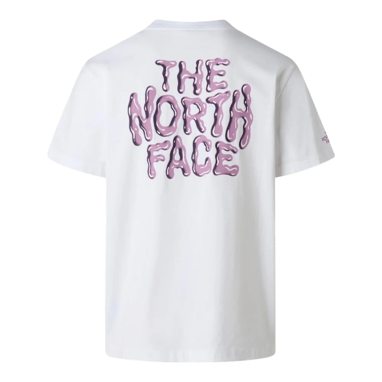 NORTH FACE Drip Logo Relaxed Short Sleeve T-Shirt White NF0A8GABFN41