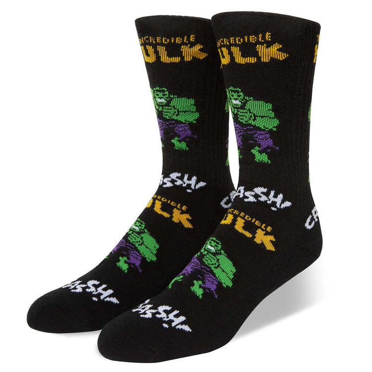 HUF Hulk Retro Crew Socks Black SK00745-BLACK