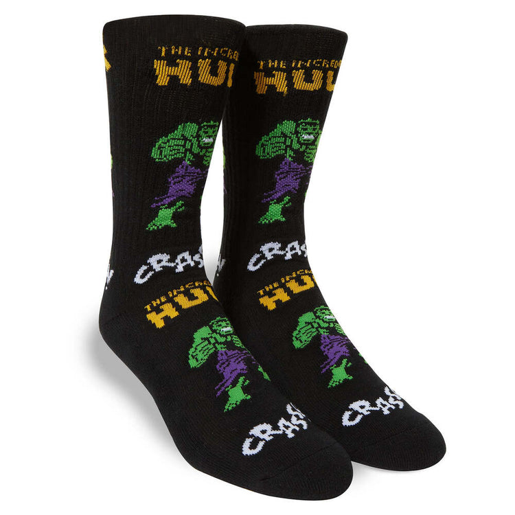 HUF Hulk Retro Crew Socks Black SK00745-BLACK