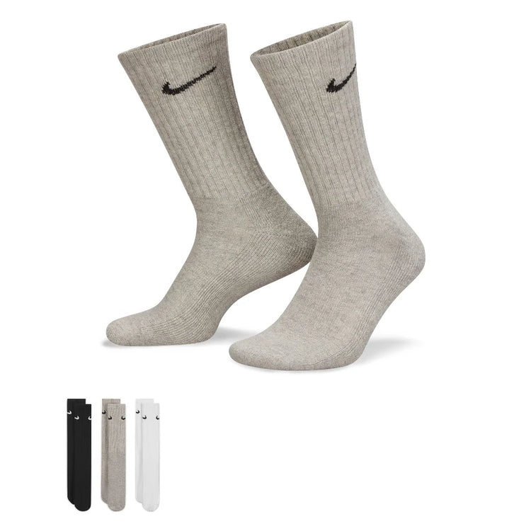 NIKE Cushioned Training Crew Socks (3 Pairs) Multi SX4508-965
