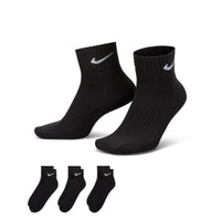 NIKE Cushioned Ankle Socks (3 Pairs) Black SX4926-001