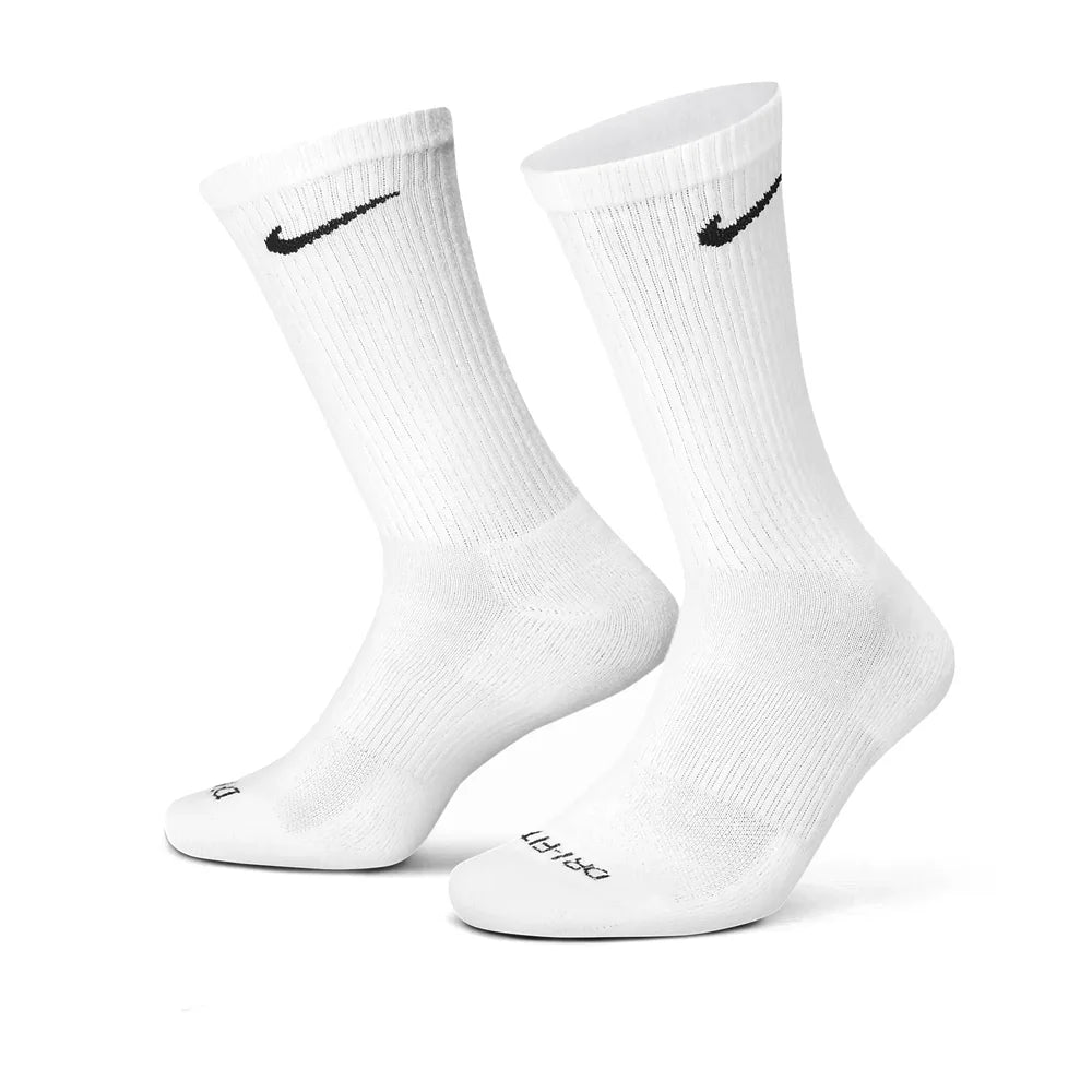 NIKE Everyday Plus Cushion Crew Socks White 6 Pairs SX6897-100