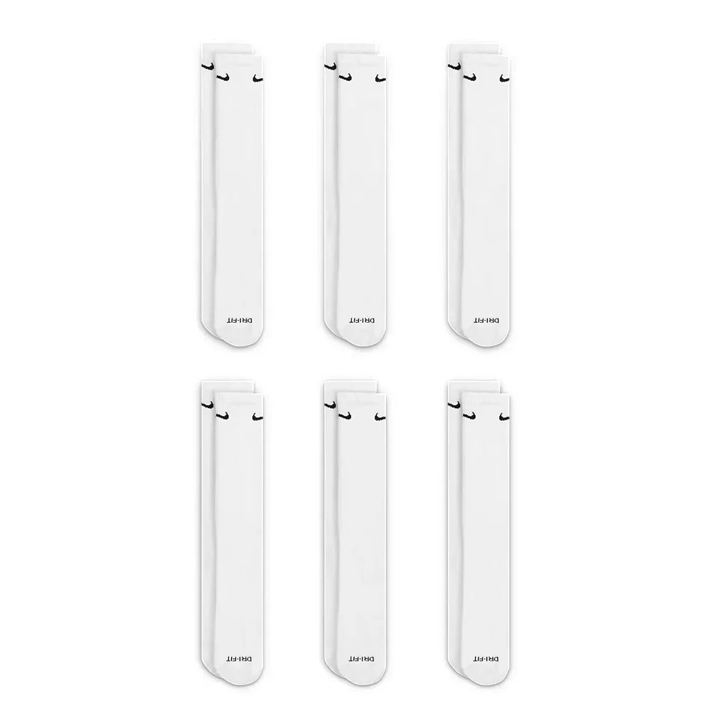 NIKE Everyday Plus Cushion Crew Socks White 6 Pairs SX6897-100