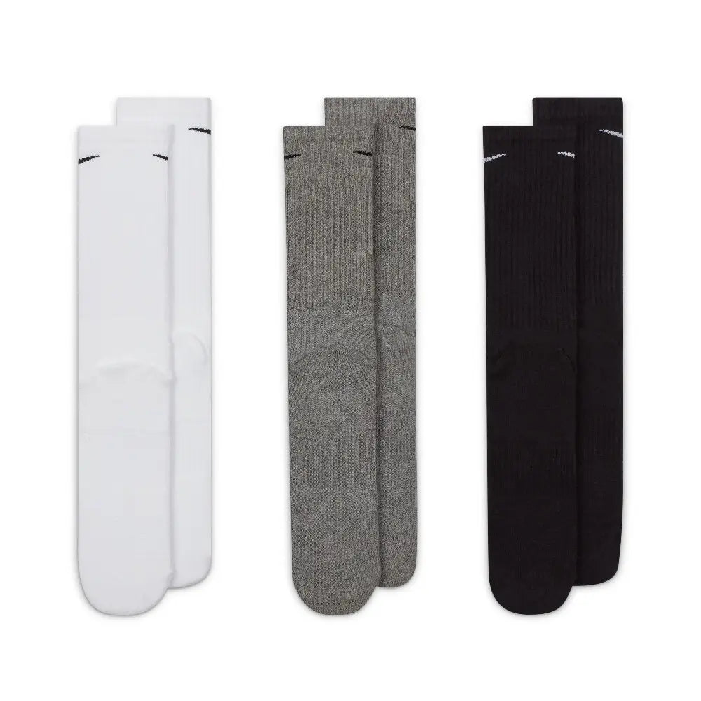 NIKE Everyday Cushioned Training Crew Socks (3 Pairs) SX7664-964