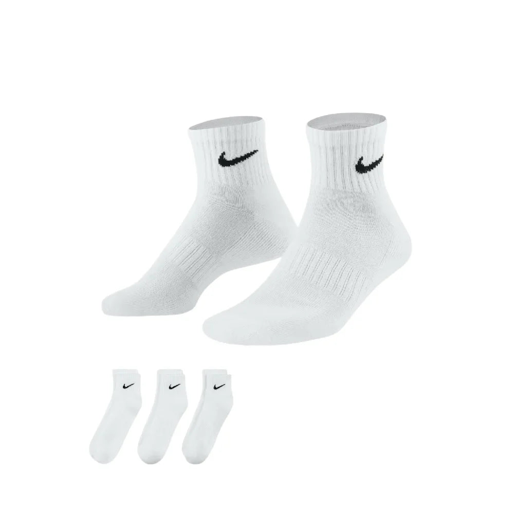 NIKE Everyday Cush Ankle Socks 3 Pairs White SX7667-964
