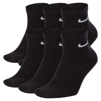 NIKE Everyday Cushioned Training Ankle Socks (6 Pairs) Black SX7669-010