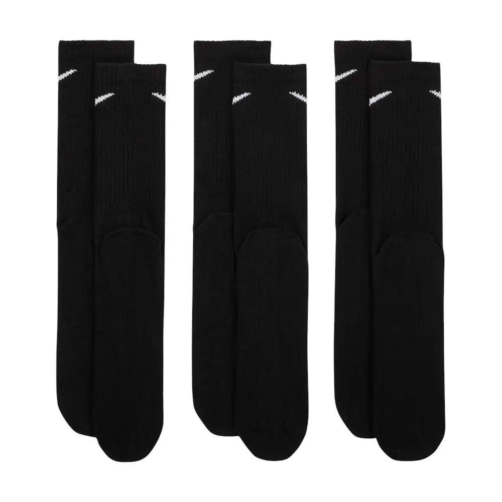 NIKE Everyday Lightweight Crew Socks Black (3 Pairs) SX7676-010