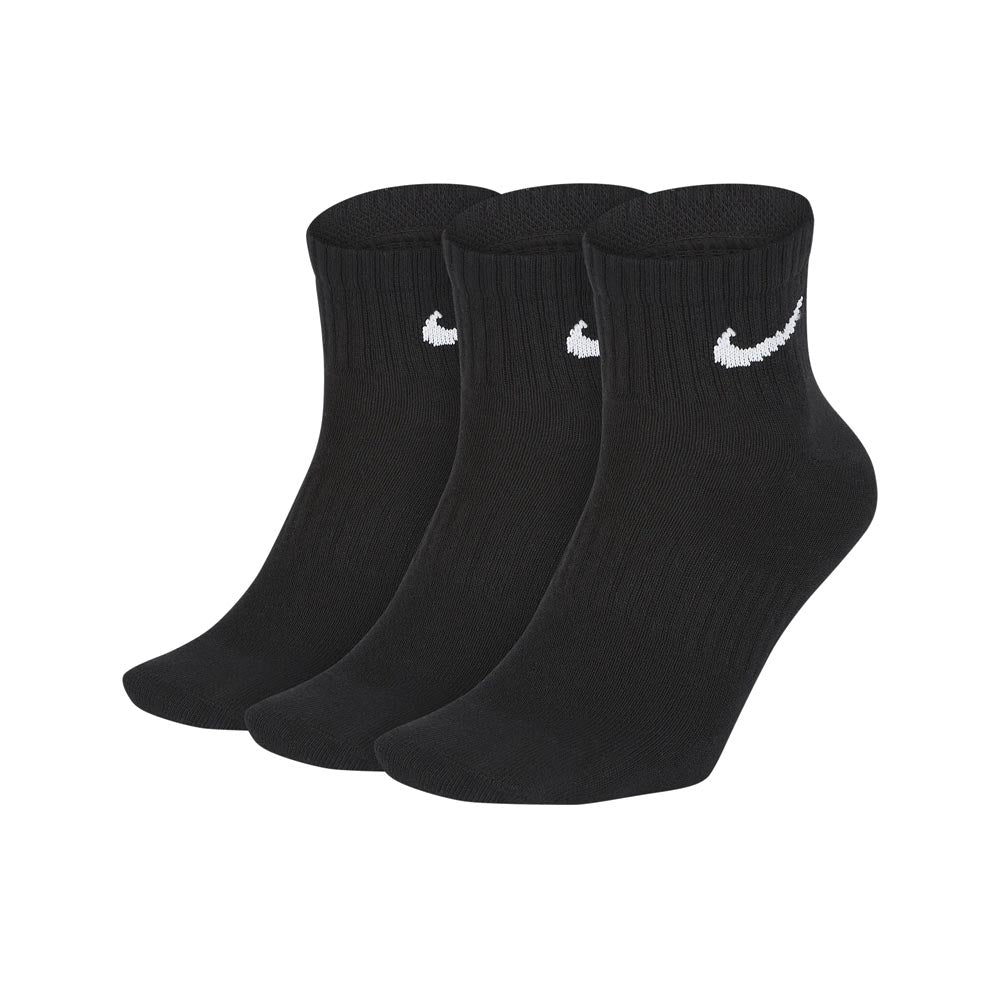 NIKE Training Ankle Everyday Lightweight Socks 3-Pack Black SX7677-010
