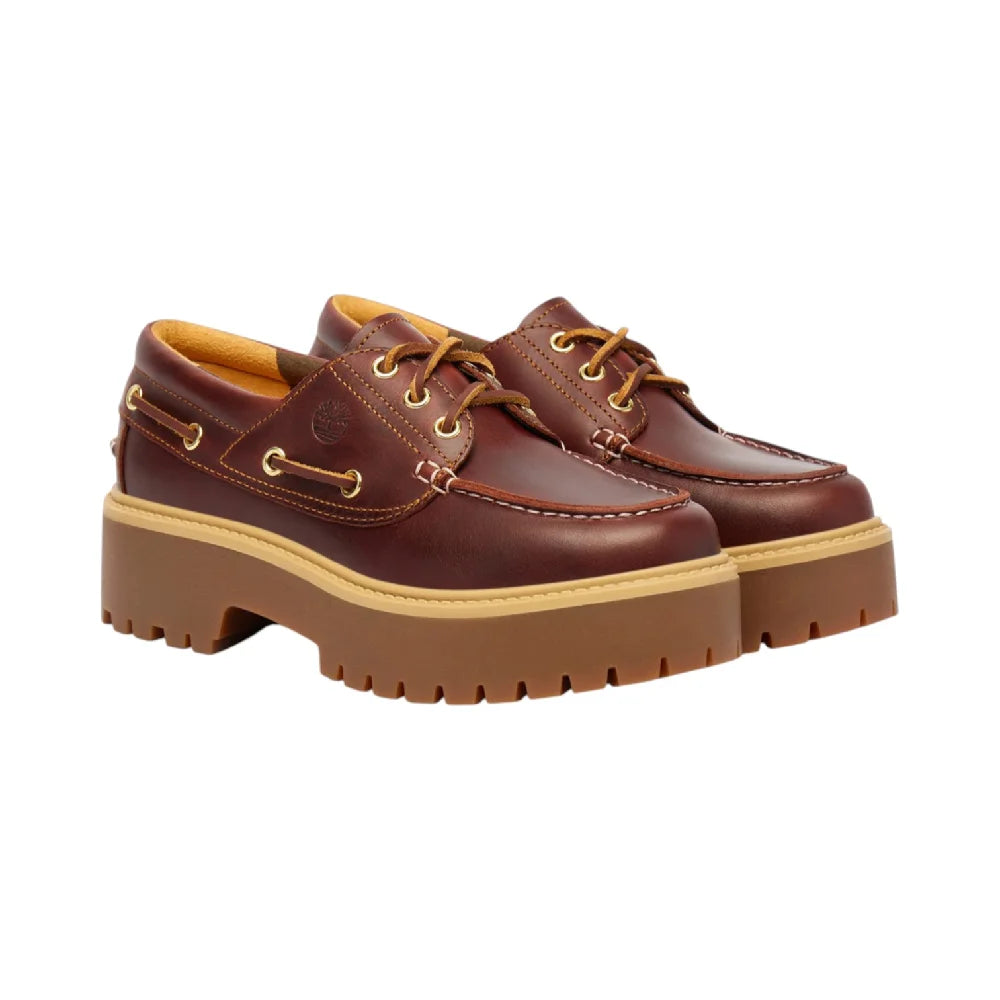 TIMBERLAND Chunky Loafers Stone Street Shoes Brown TB0A2QDMD571