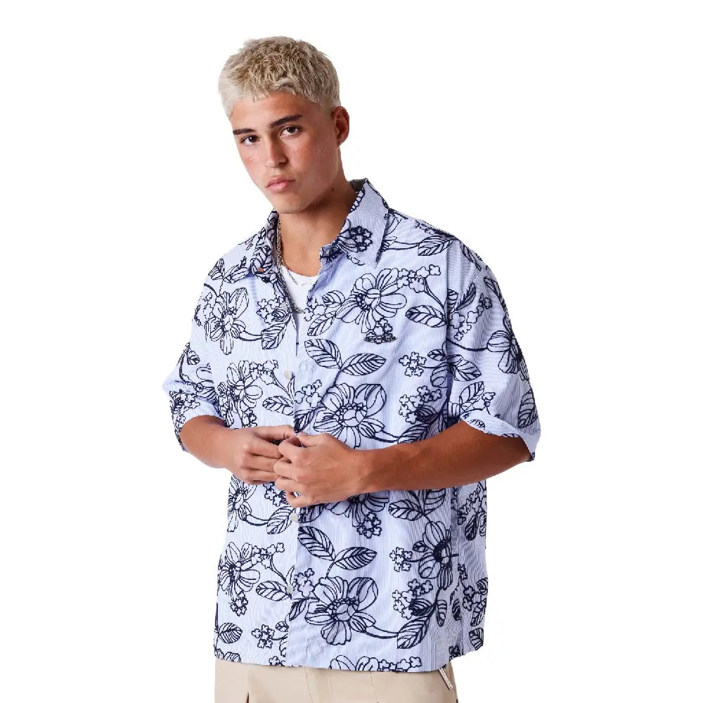 PXP - PROJECT X PARIS Street Blomm Shirt Blue U2611102-BL