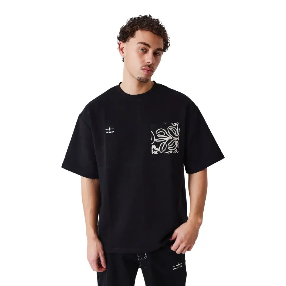 PXP - PROJECT X PARIS Bandana T-Shirt Black U2611104-BK