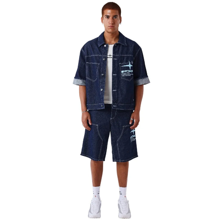 PXP - PROJECT X PARIS Idea Denim Short Dark Blue U2694103-BK