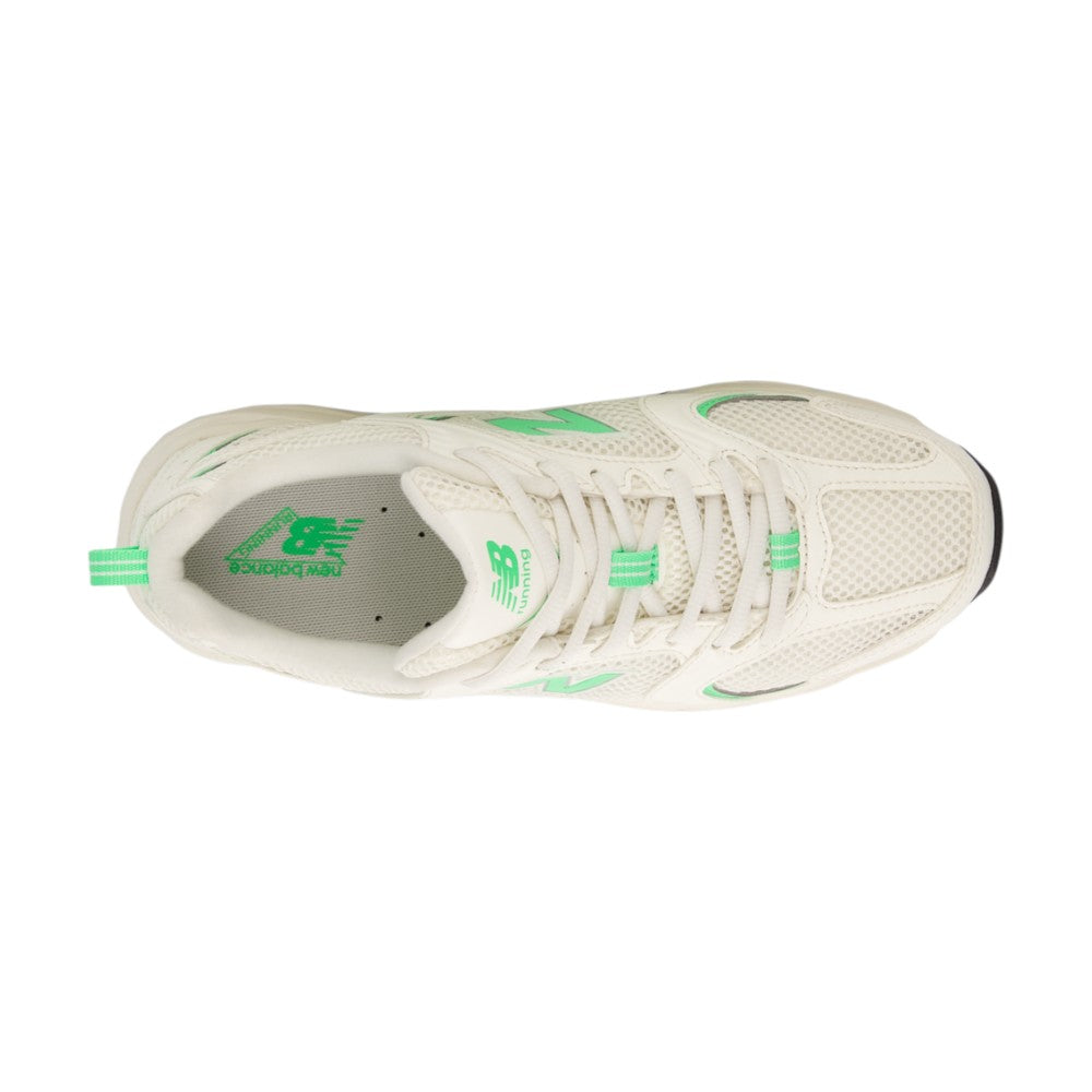 NEW BALANCE 530 White Green Sneakers U530CSI