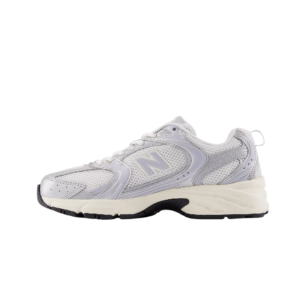 NEW BALANCE 530 Silver Metallic White Sneakers U530SEA