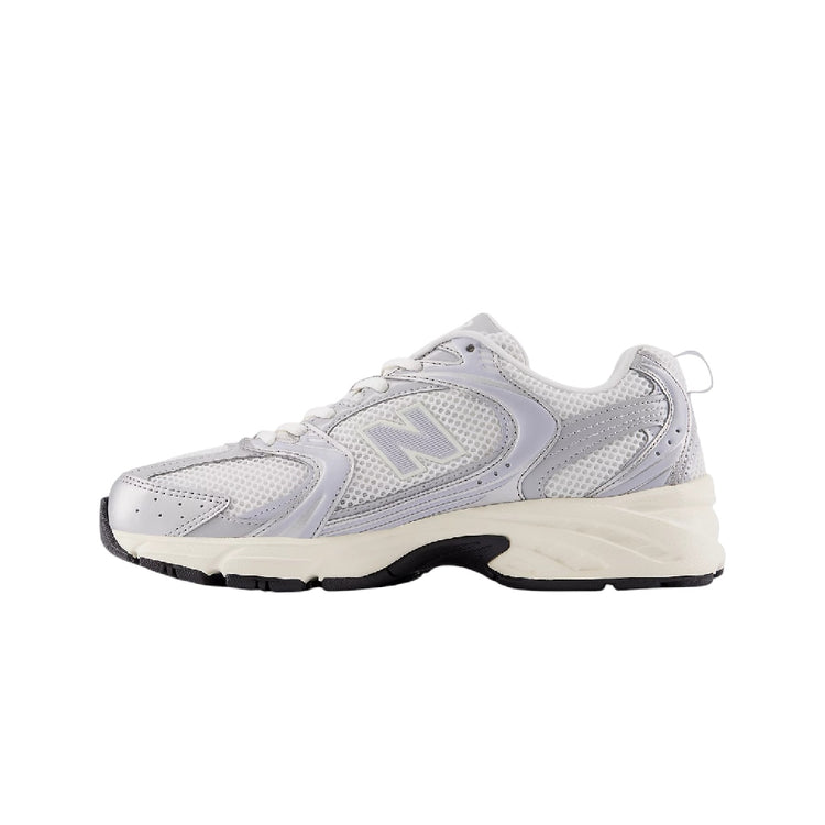 NEW BALANCE 530 Silver Metallic White Sneakers U530SEA