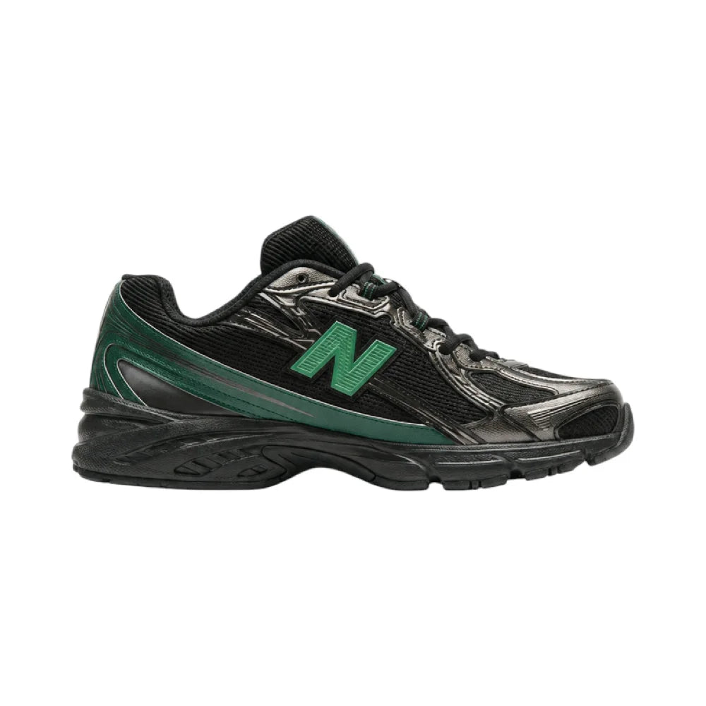 NEW BALANCE 740 Black Nordic Green Sneakers U7407T3