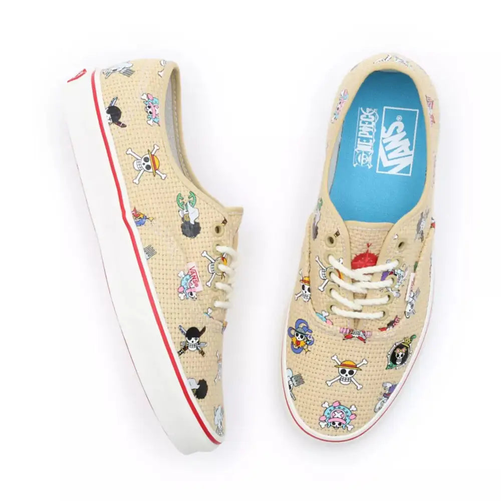 VANS x ONE PIECE AUTHENTIC★STRAW HAT CREW NATURAL/MULTI Vans x One Piece Authentic Straw Hat Crew Natural/Multi