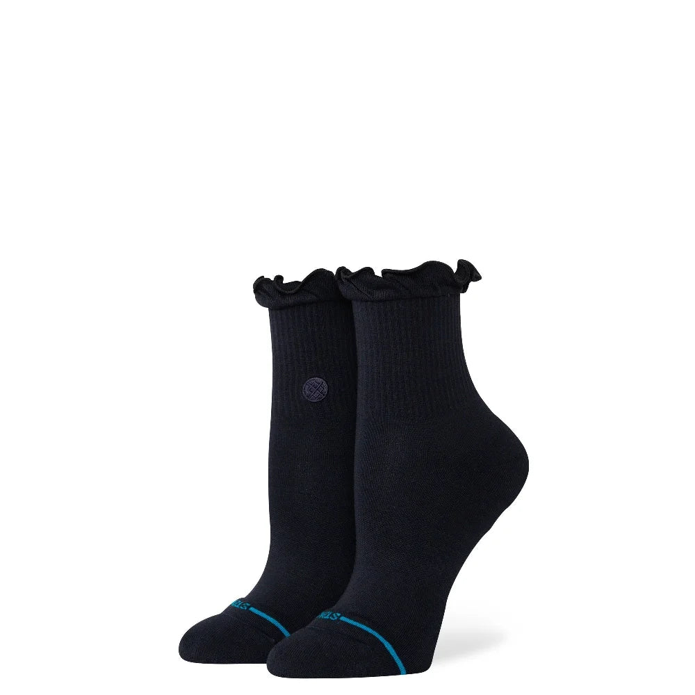 STANCE Ruffle Icon Quarter Socks Black W345BD25RU-BLK