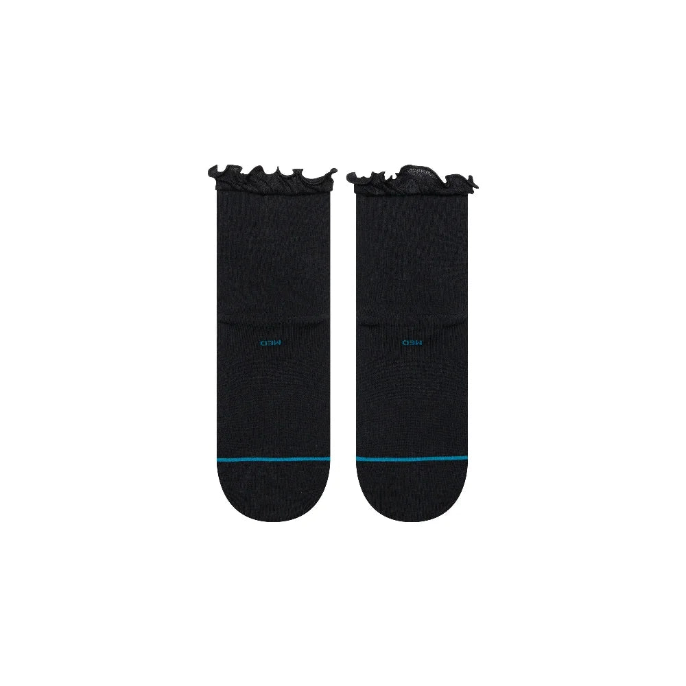 STANCE Ruffle Icon Quarter Socks Black W345BD25RU-BLK
