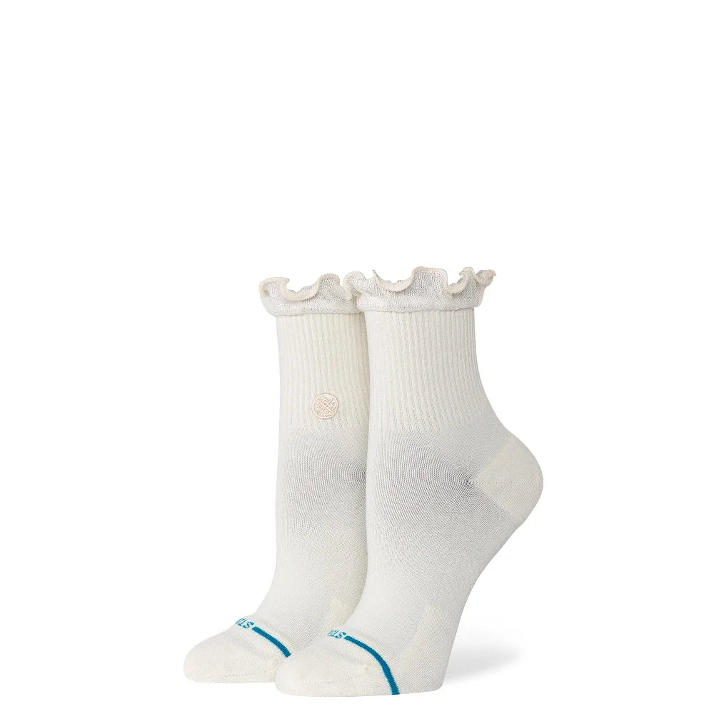STANCE Ruffle Icon Quarter Socks White W345BD25RU-IVO