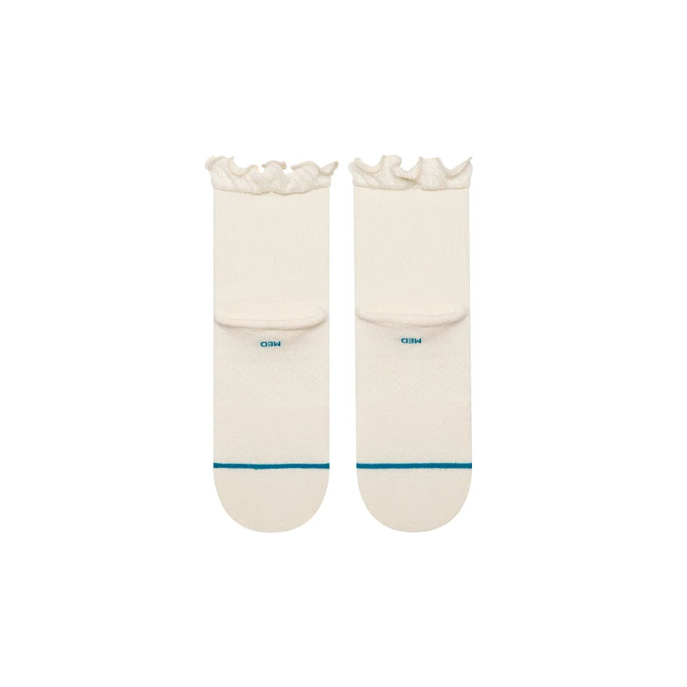STANCE Ruffle Icon Quarter Socks White W345BD25RU-IVO